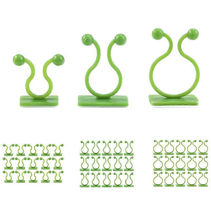 120Pcs Green Invisible Wall Vine Fixing Clip, Plant Climbing Fixing Device Self-Adhesive Fixing Hoo