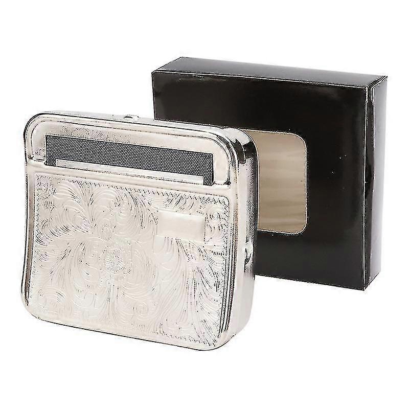Metal Automatic Cigarette Tobacco Herb Smoke Roller Rolling Machine Box Case Rolling Tin Machine