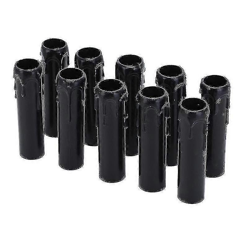 10 قطع من أغطية الشموع العتيقة البلاستيكية مقاس 30 × 100 مم، أغطية مقابس الثريا، ثريا جدار الإضاءة المعلقة، ديكور لمعظم المواد البلاستيكية الحرارية