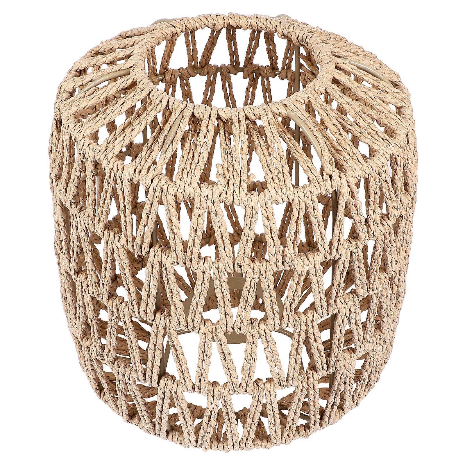 1pc Chandelier Ceiling Lamp Shade Paper Woven Lampshade Rustic Lampshade Ornament for Home Hotel