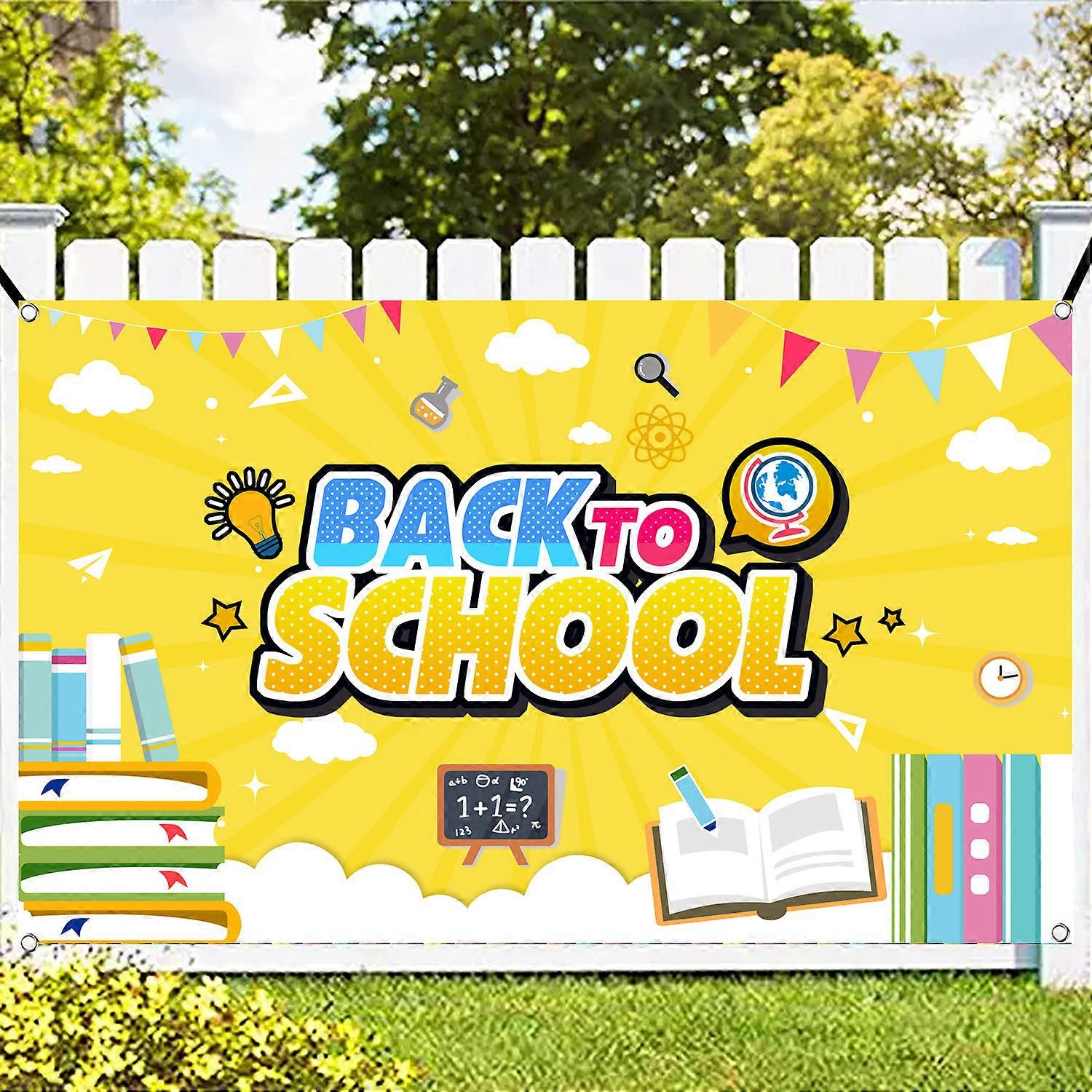 Back to School Photography Background Banner, Teacher Background School Photo Background Classroom Background Students Welcome Banner, Welcome Back to