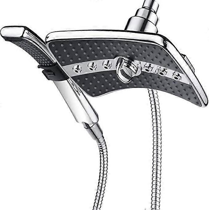 Handheld Showerhead Rainfall Shower Head Combo with Black Face,Dual Shower Head