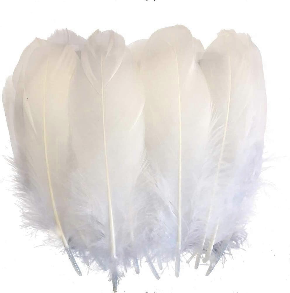 Sowder Natural Goose Feathers Kleding Accessoires Set van 100 (Wit)
