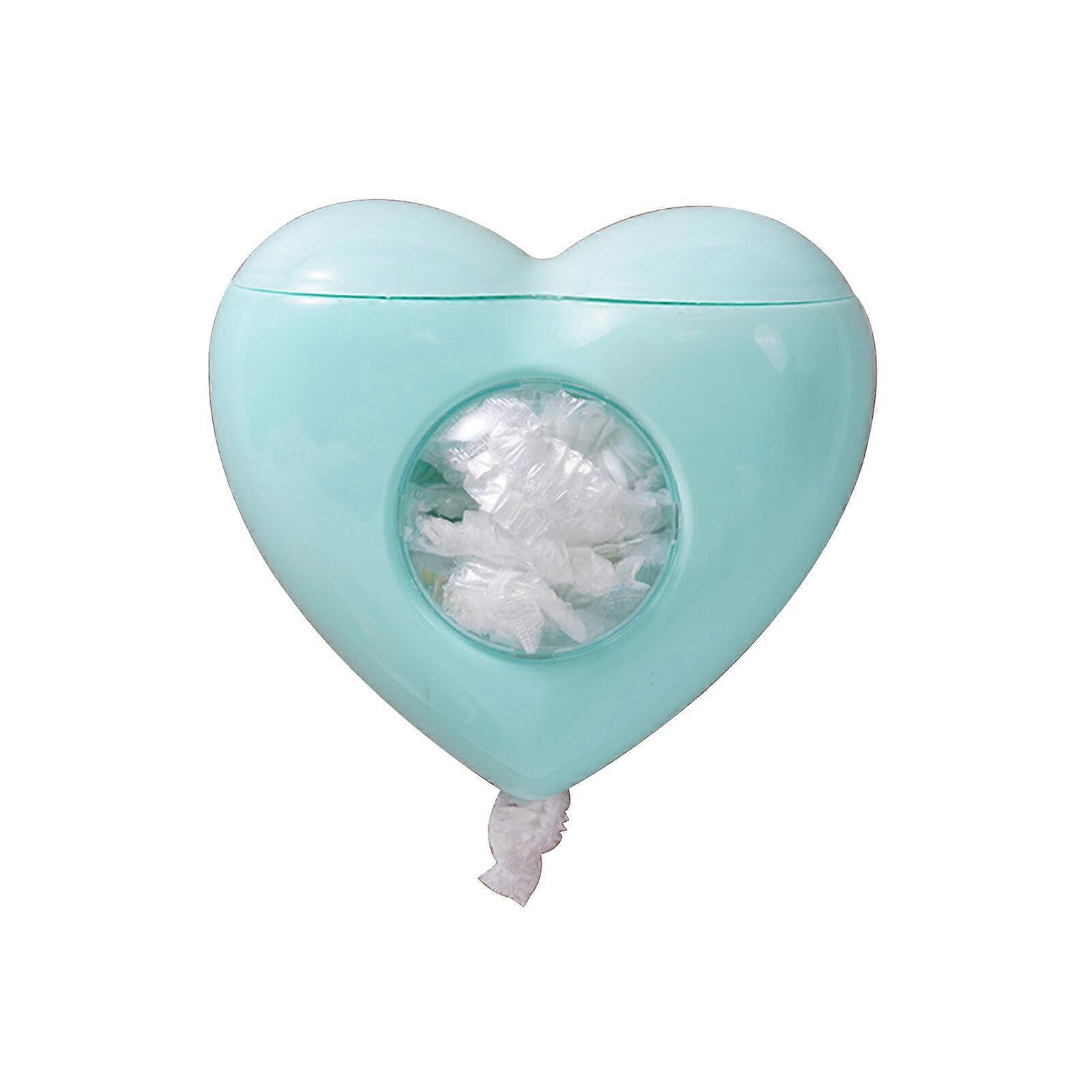 الحائط غطاء الغذاء حقيبة تخزين مربع حقيبة التسوق حامل ، على شكل قلب البلاستيك فيلم تتشبث منظم الفيلم لتنظيم المطبخ ، مربع الغبار