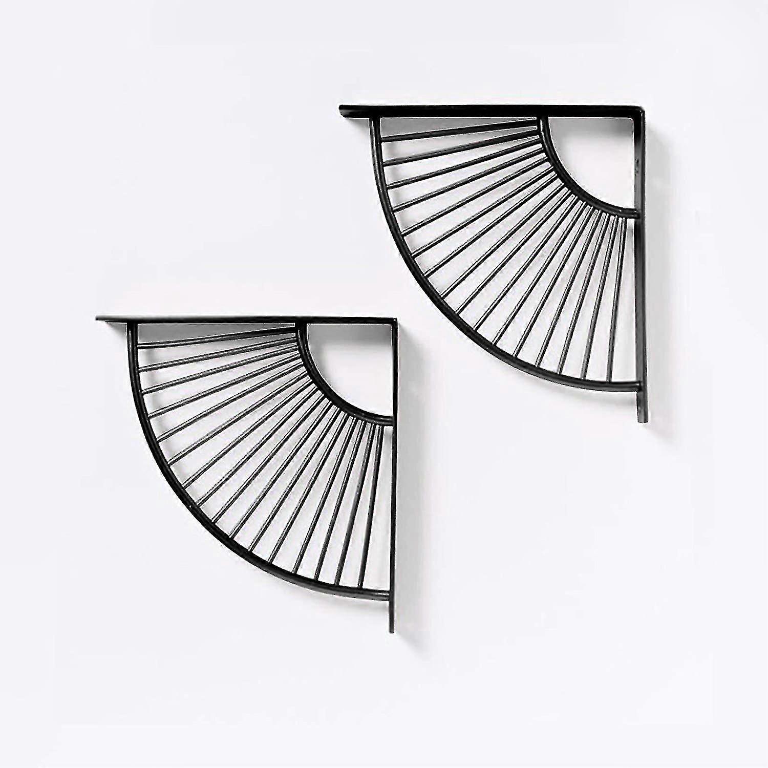 Metal Craft Brass Bracket Floating Shelves Shelf Brackets Wall Hanging Decoration Sector Bracket For Home Office Restaurant Decor-yvan