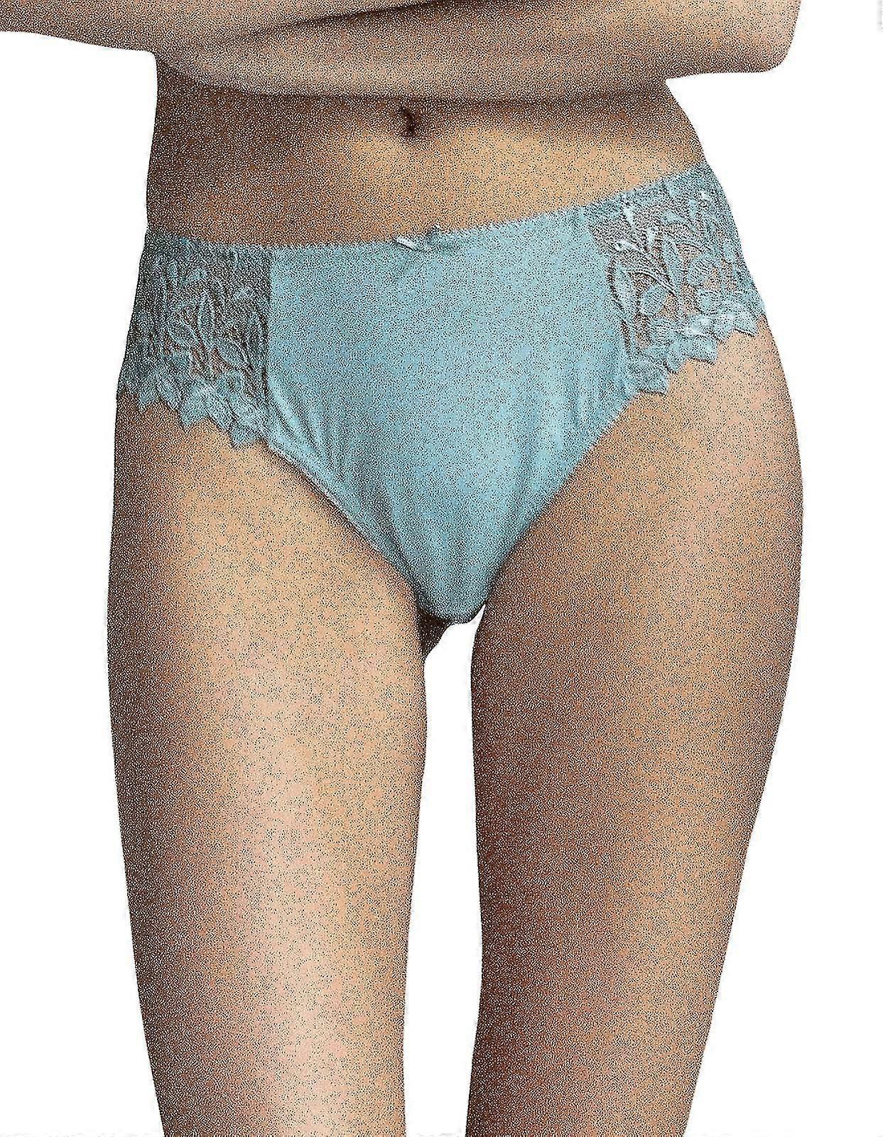 11011-C String brodé céladon pour femme