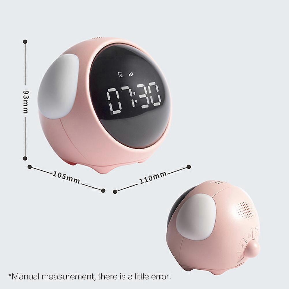Multifunctional electronic alarm clock bedside night light cute clock