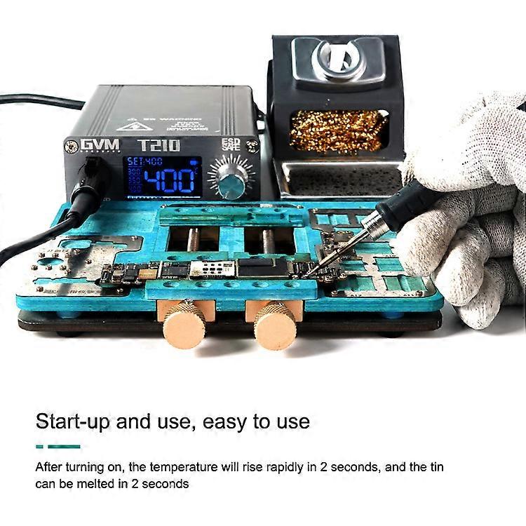 GVM T210 Electric Soldering Iron Adjustable Constant Temperature Soldering Station For Mobile Phone Repair Welding Tool