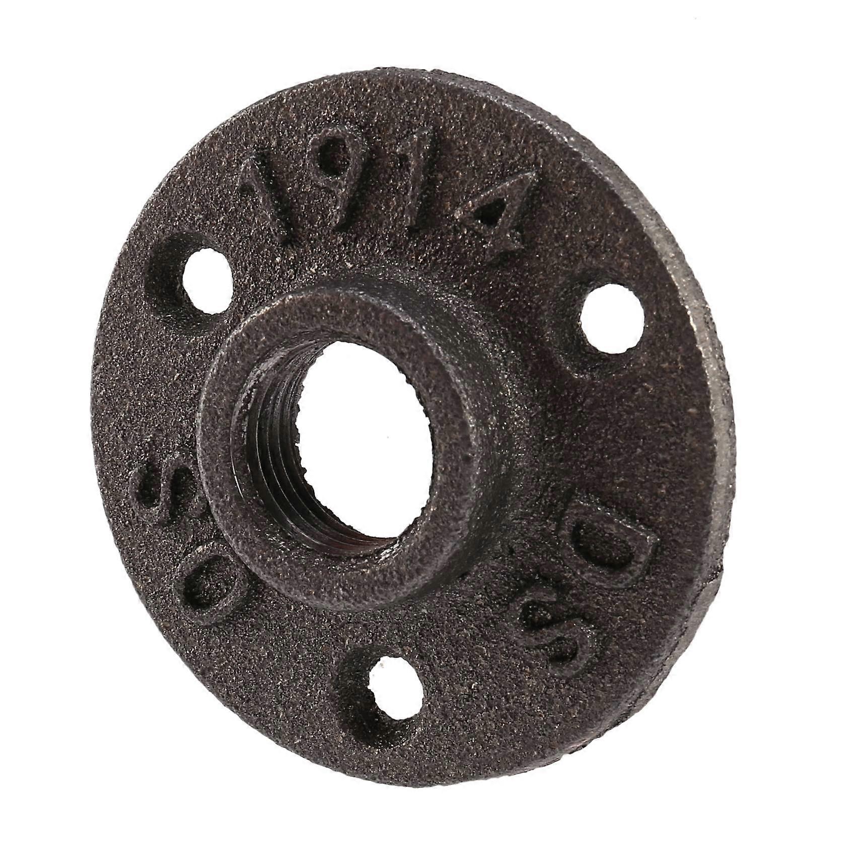 1/2 inch Black Iron Pipe Fittings Floor Flange BSP Threaded
