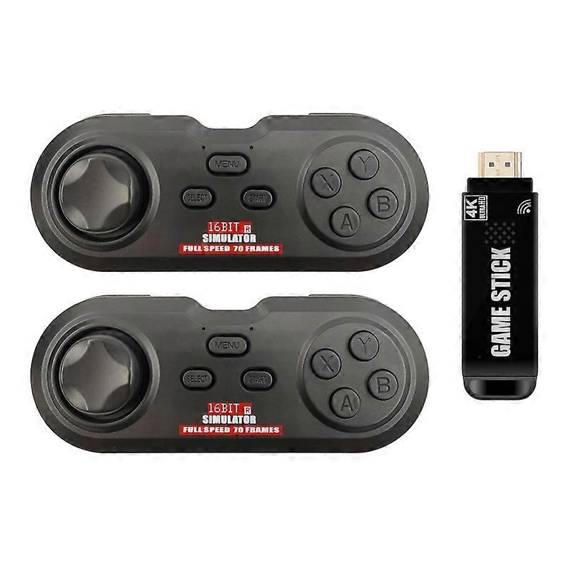 Classic Retro Games 4K Stick Console with 2 Wireless Controller Save&Load Game