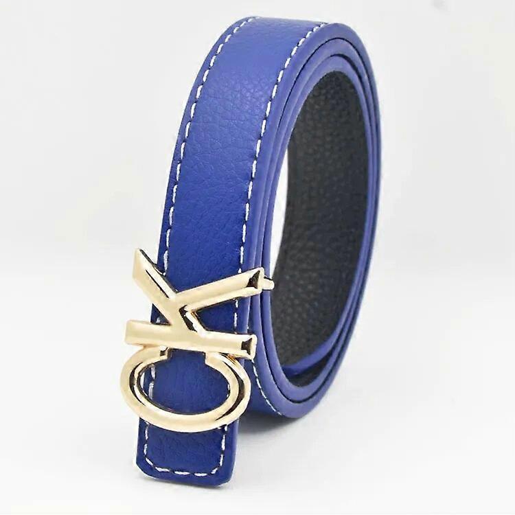 New Temperament Multi Color Letter Belt Letter Button Head Daily Versatile Jeans Fashion Decoration Men's And Women's BeltBelts