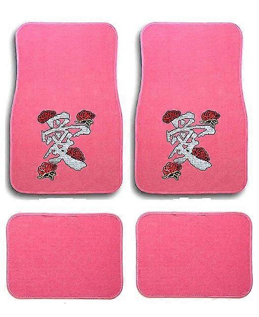Pink Great Wave Car Floor Mats, Car Floor Mats Set, Floor Mats for Car, Kanigawa car mat, Made in the USA