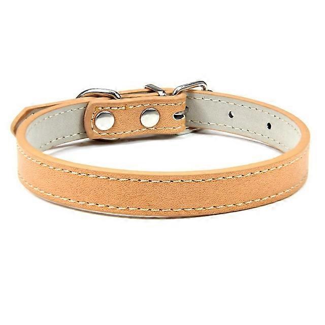 1 Piece Dog Collars Adjustable Color Pet Collars PU Leather Neck Strap Cat Collars Soft Pet Supplies for DogsPet Leashes