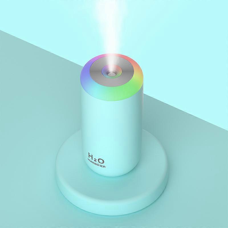 Humidifier Portable Mini Humidifiers for Bedroom, Personal Desktop Air Humidifier with Colorful Cycling Light, 2 Mist Modes and Auto Shut-Off, Super Q