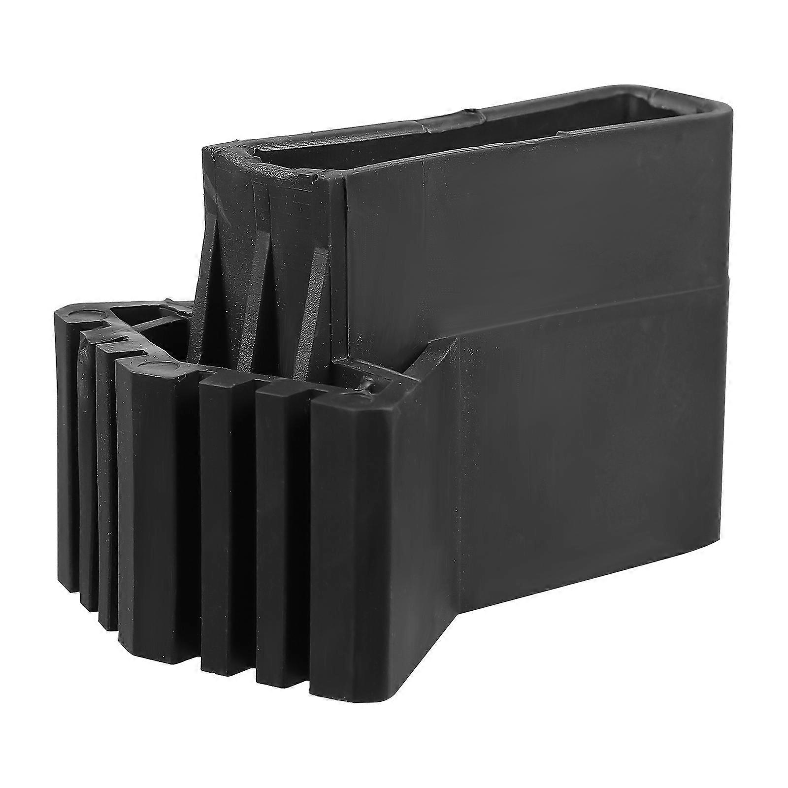 4pcs שימושי סולם מתקפל רגליים כיסויי מגן אביזרי סולם (שחור)