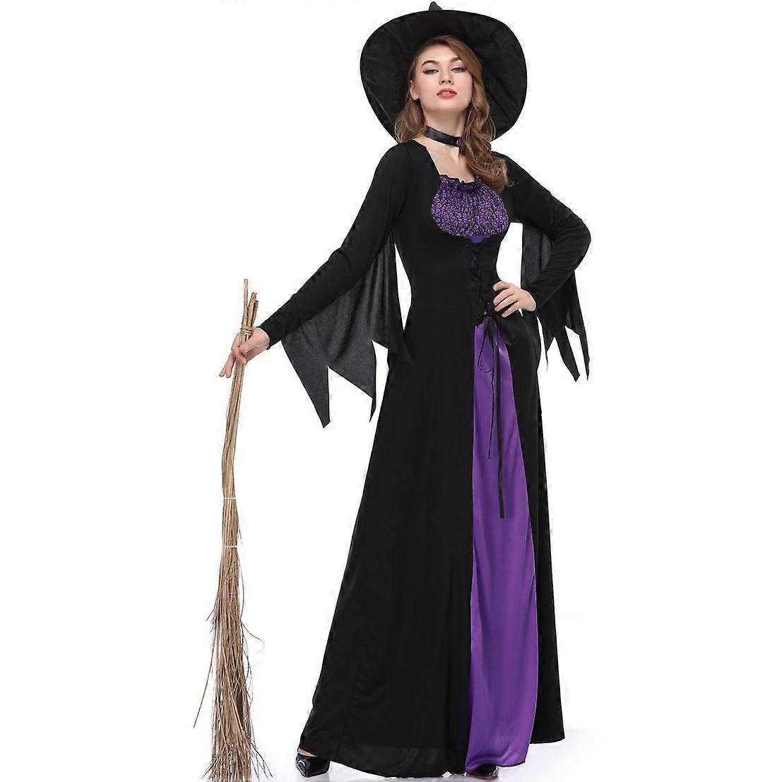 Purple Witch Costume - Vampire Witch Gown for Masquerades and Performances