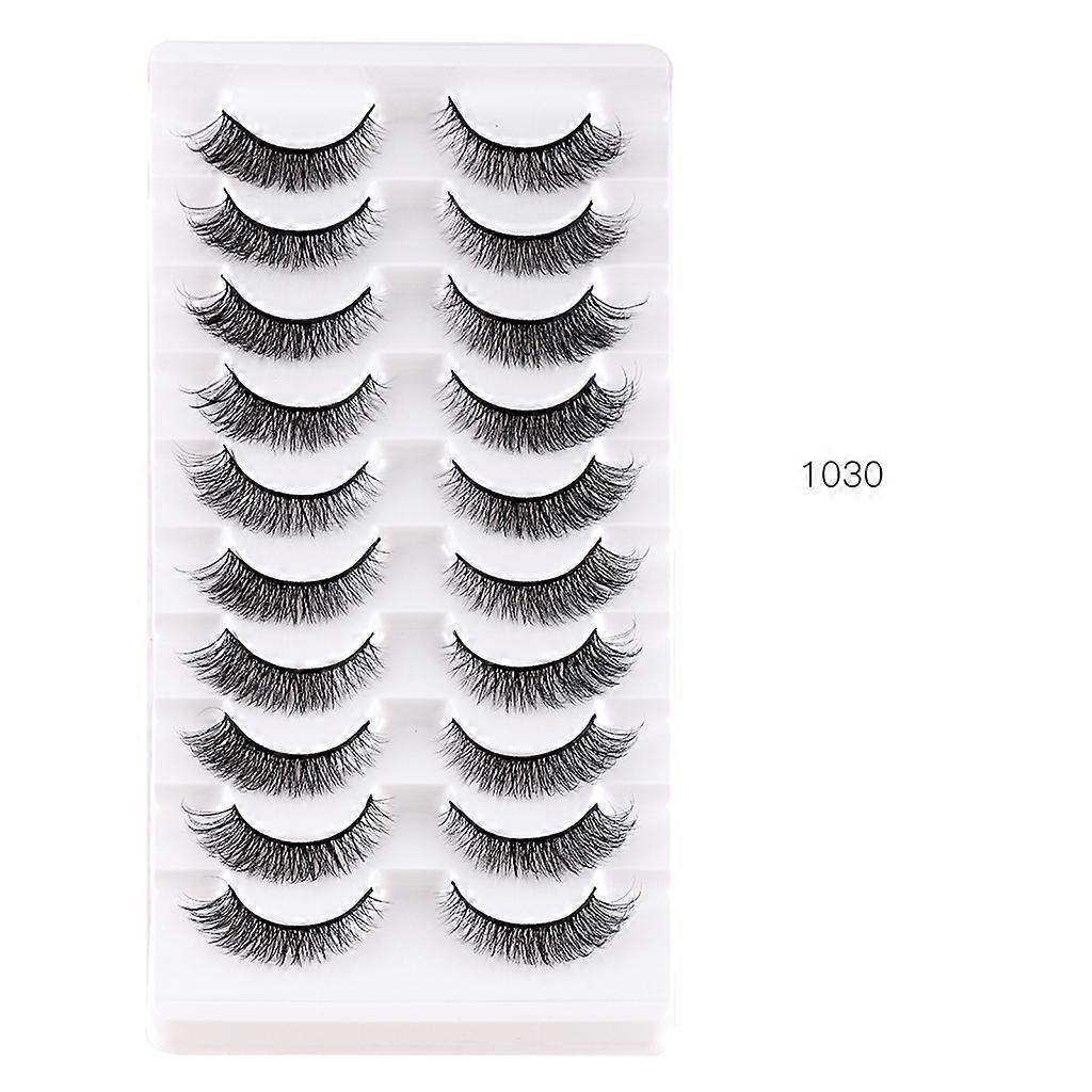Makeup Eyelashes 3D Fake Lashes Soft Wispy Natural Lashes Extension Tool