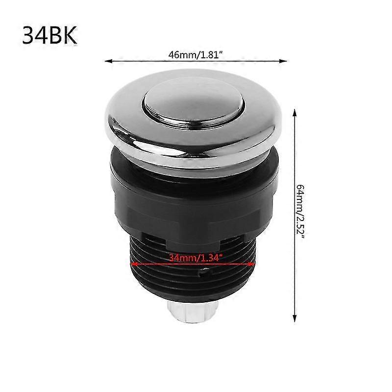 Air Pressure Switch On Off Push Button For Bathtub Garbage Disposal Whirlpool