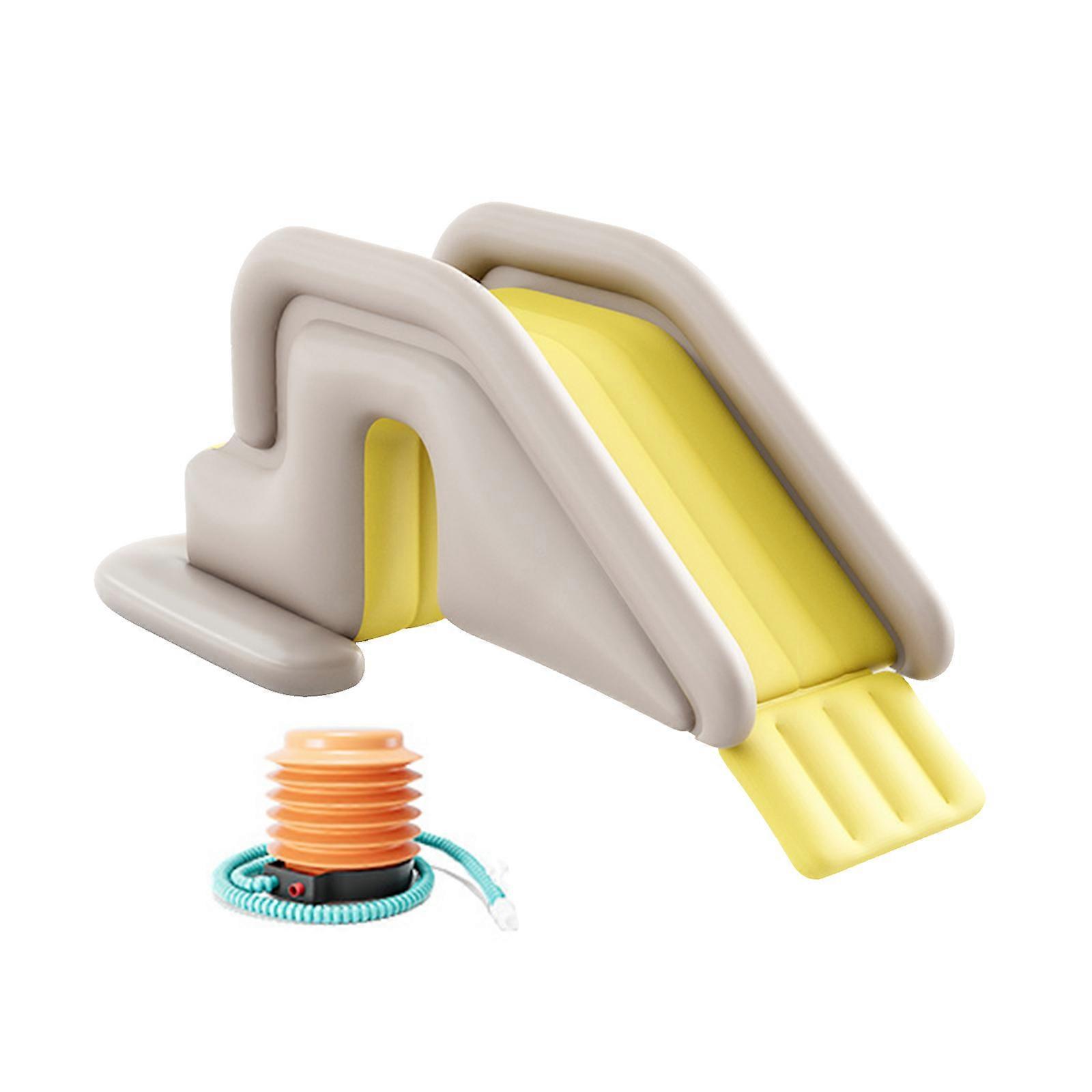New Upgraded Inflatable Water Slide For Kids, Anti-Tipping Bouncy Castle With Foot Pump, Inflatable Pool Play Center Bouncy Castles