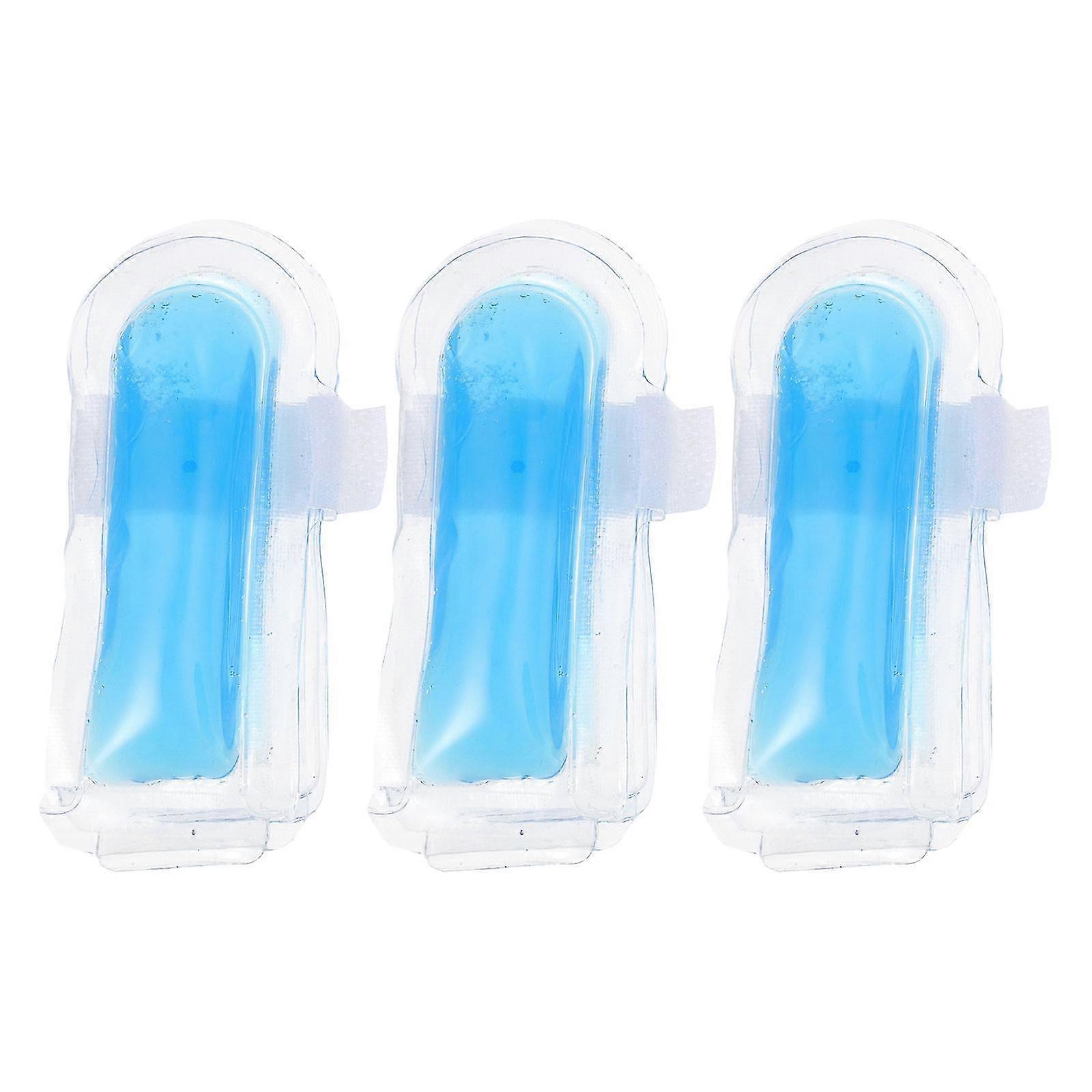 3pcs δάχτυλο κρύο gel πάγο συσκευάζει κρύο συμπίεση θεραπεία αναζωογονητικές παγοκύστες (μπλε)