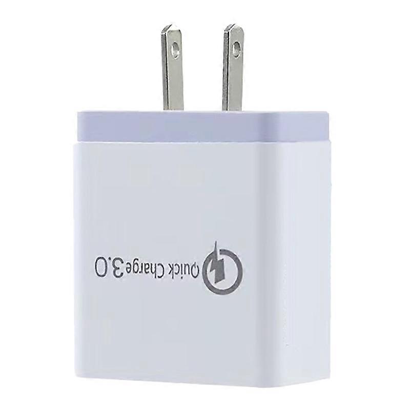EU/VS-stekker 4 USB-poorten QC3.0 Snel opladen Reizen Wandoplader Voedingsadapter JIKAIX