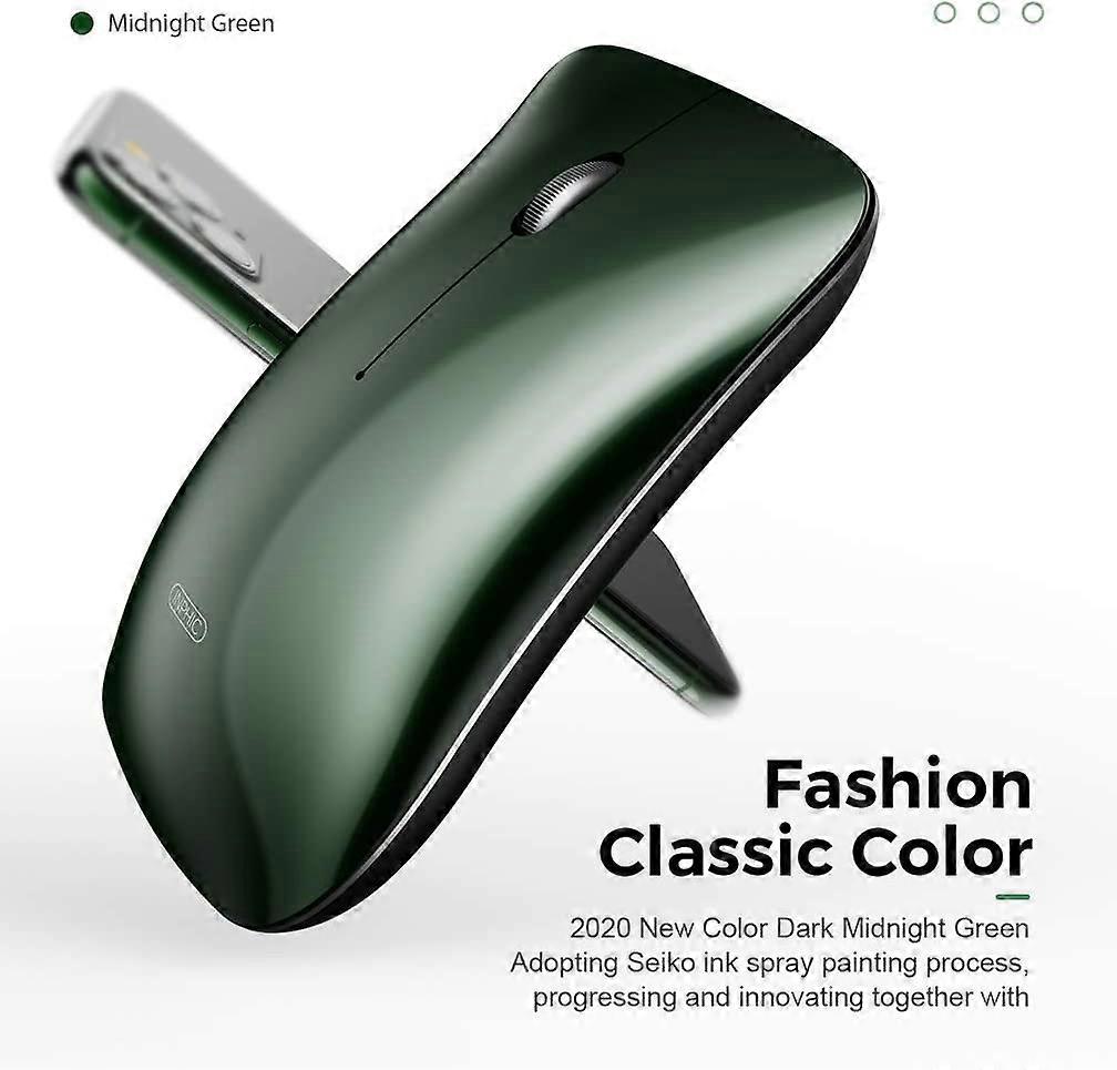 Bluetooth Mouse, Silent Rechargeable Bluetooth Wireless Mouse (Tri-Mode: BT 5.0 / 3.0 + 2.4G), 1600D