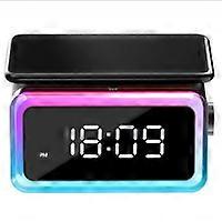Momishi A17B bluetooth speaker - Digital display clock with colored mood lights