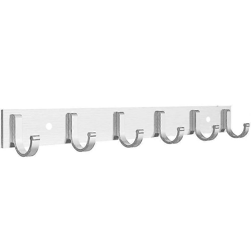 Bar With 6/8 Hooks Of Less Steel Bathrobe Hooks,for Bath