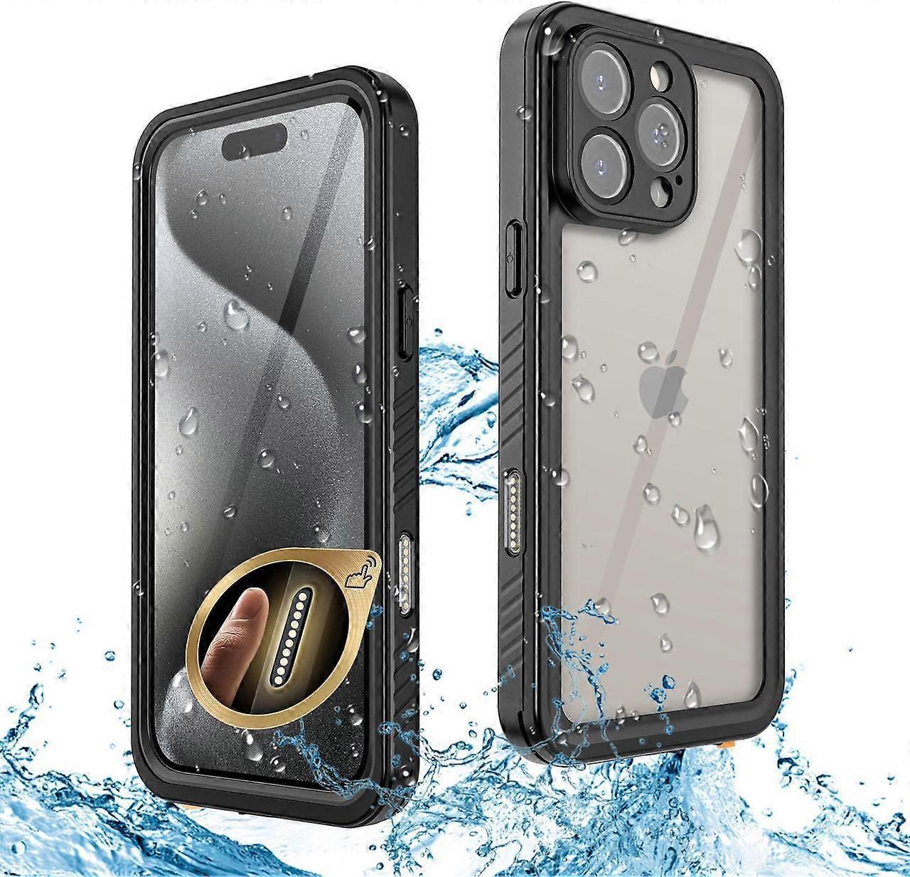 for iPhone 16 Pro Max Case Waterproof with Camera Control Capture Button, IP68 Underwater, Full Heavy Duty Protection, Built-in Screen Protector, Shoc