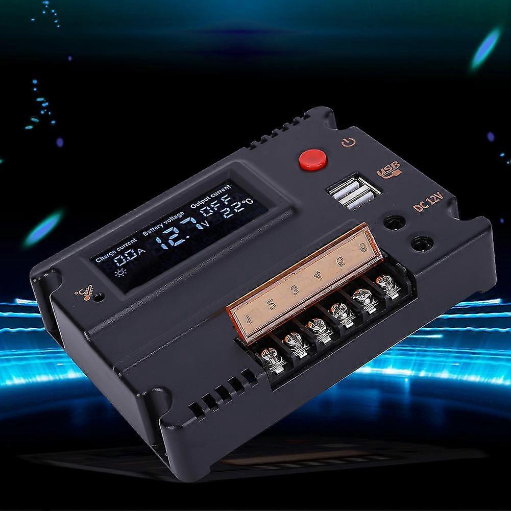 10A LCD Backlight Solar Panel Regulator for 4/8 Series Lithium Iron Phosphate Battery