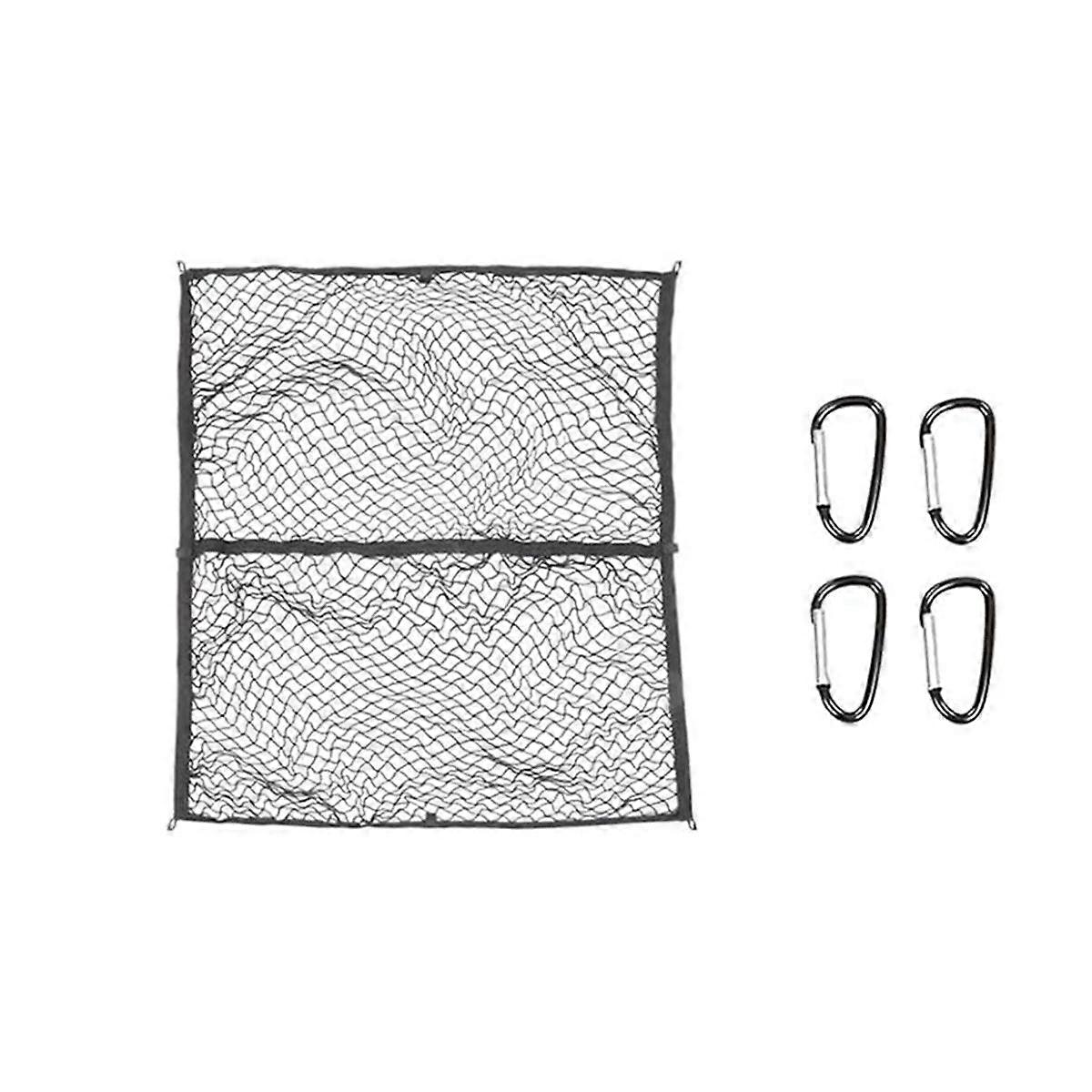 Cargo Elastic Mesh Net for Cybertruck 2024, Carabiner Truck Bed Organizer Net for Cybertruck Accessories