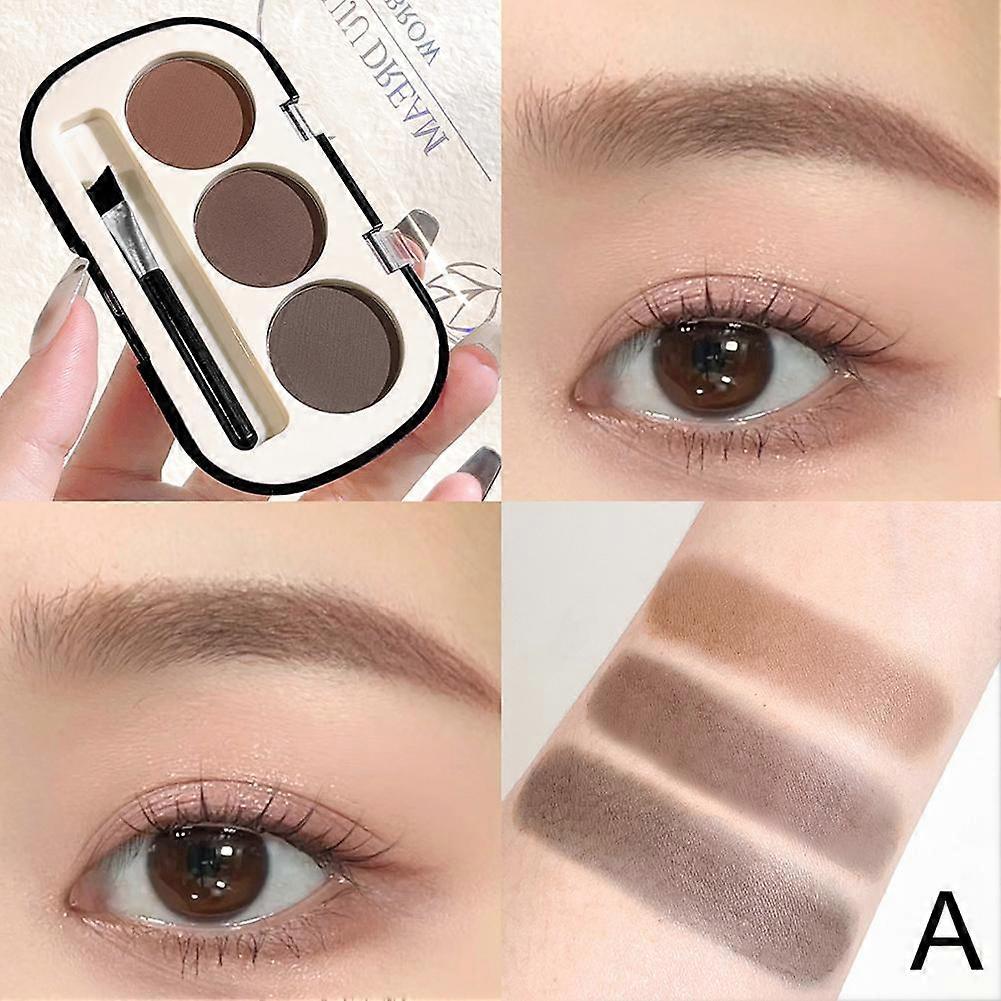 Three-color Eyebrow Powder Palette