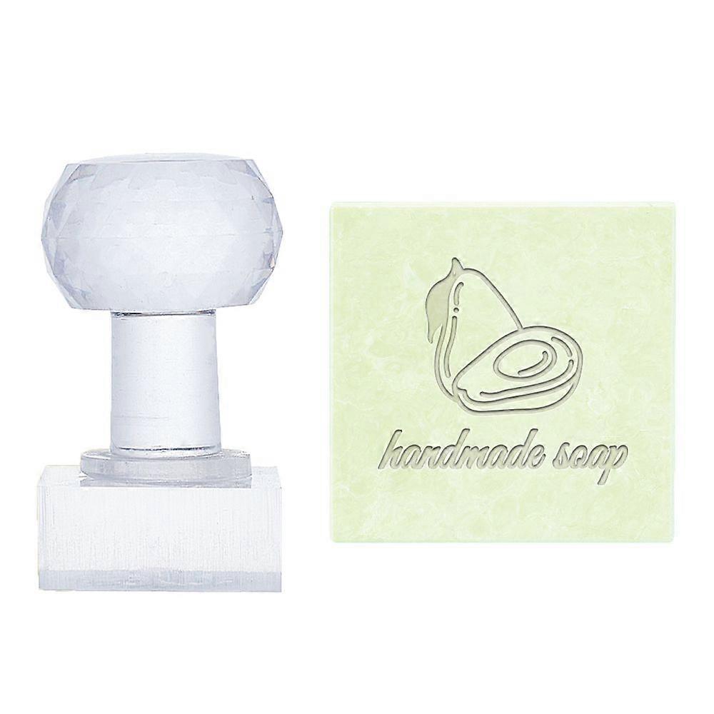 Acrylic Stamps DIY Soap Molds Supplies Rectangle Fruit Pattern Stamp Pattern: 35x32mm