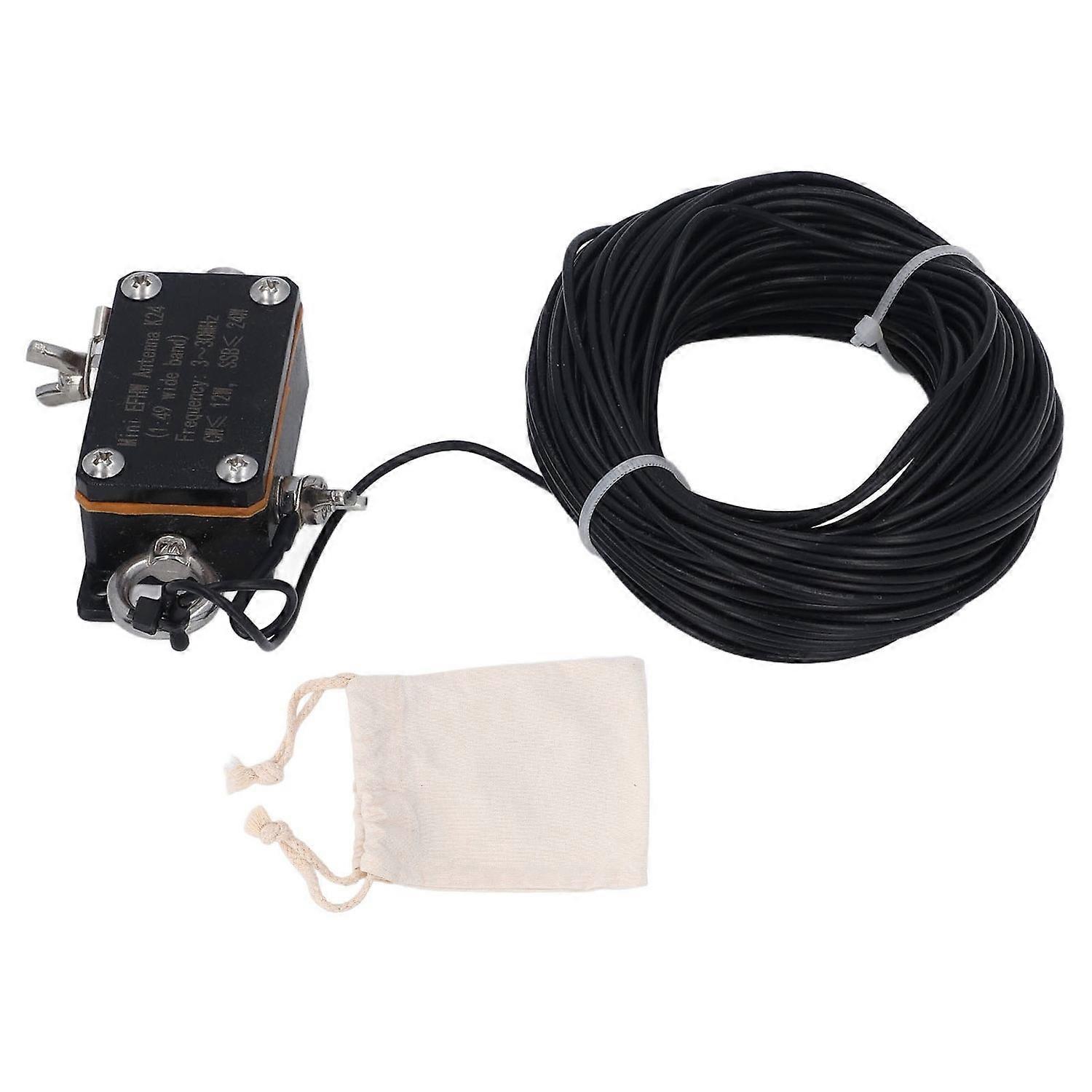 Shortwave Antenna 1:49 Balun 3‑30MHz Compact Standard Interface End Fed Half Wave Antenna 