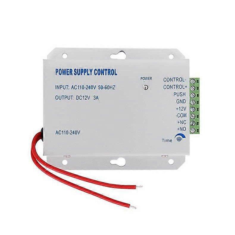 K80 Access Control Power Supply Switch Power Supply DC 12V 3A AC 110~240V for All Types Door Lock with Time Delay