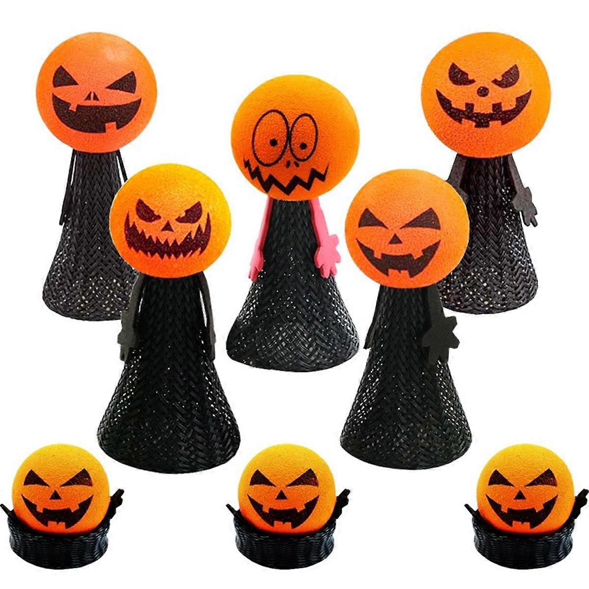 Interesting Halloween Finger Puppet Gift Pumpkin Jumping Doll Toy Children'S Birthday Present