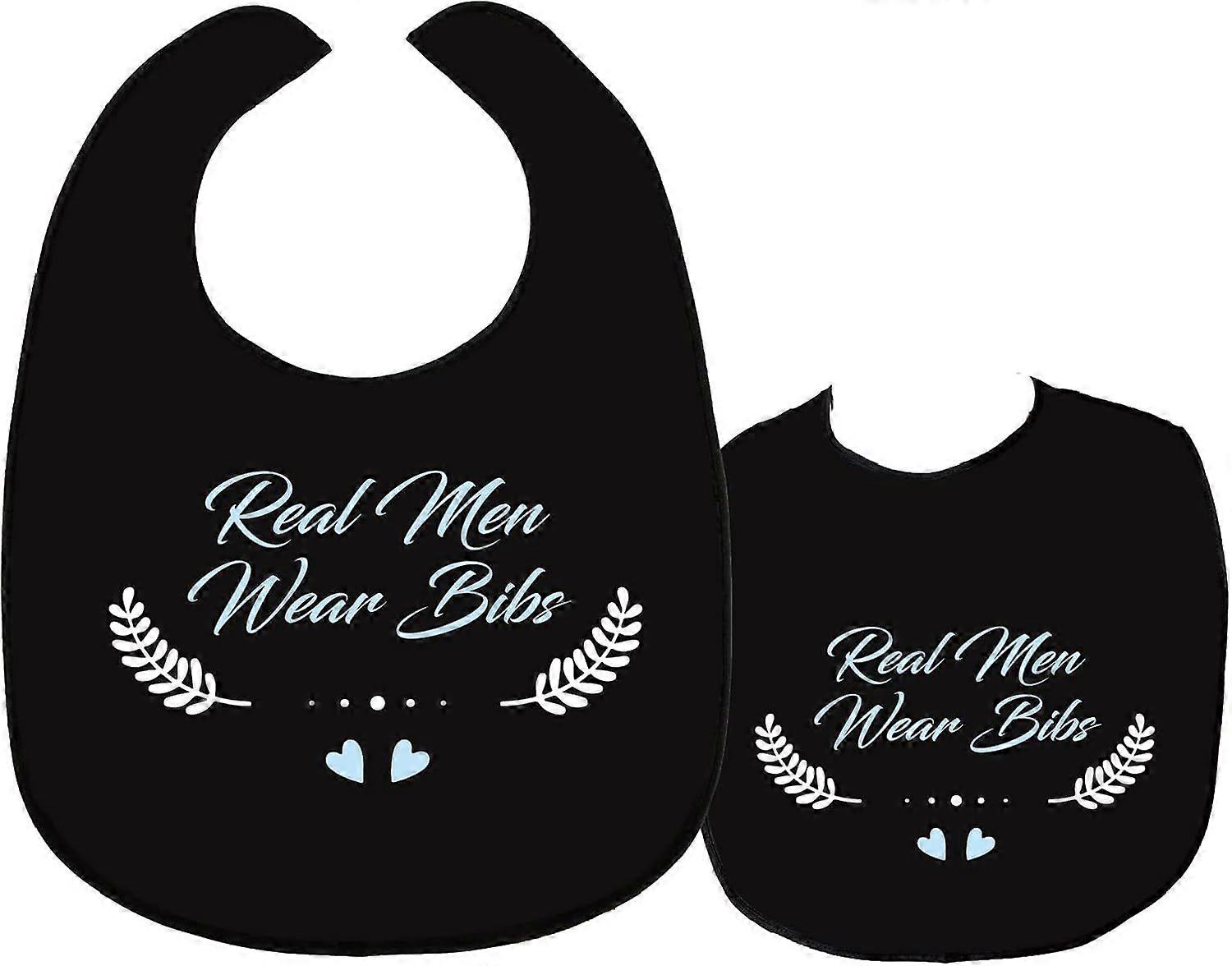 Classic Check Adult Bibs for Elderly Waterproof Washable Bib