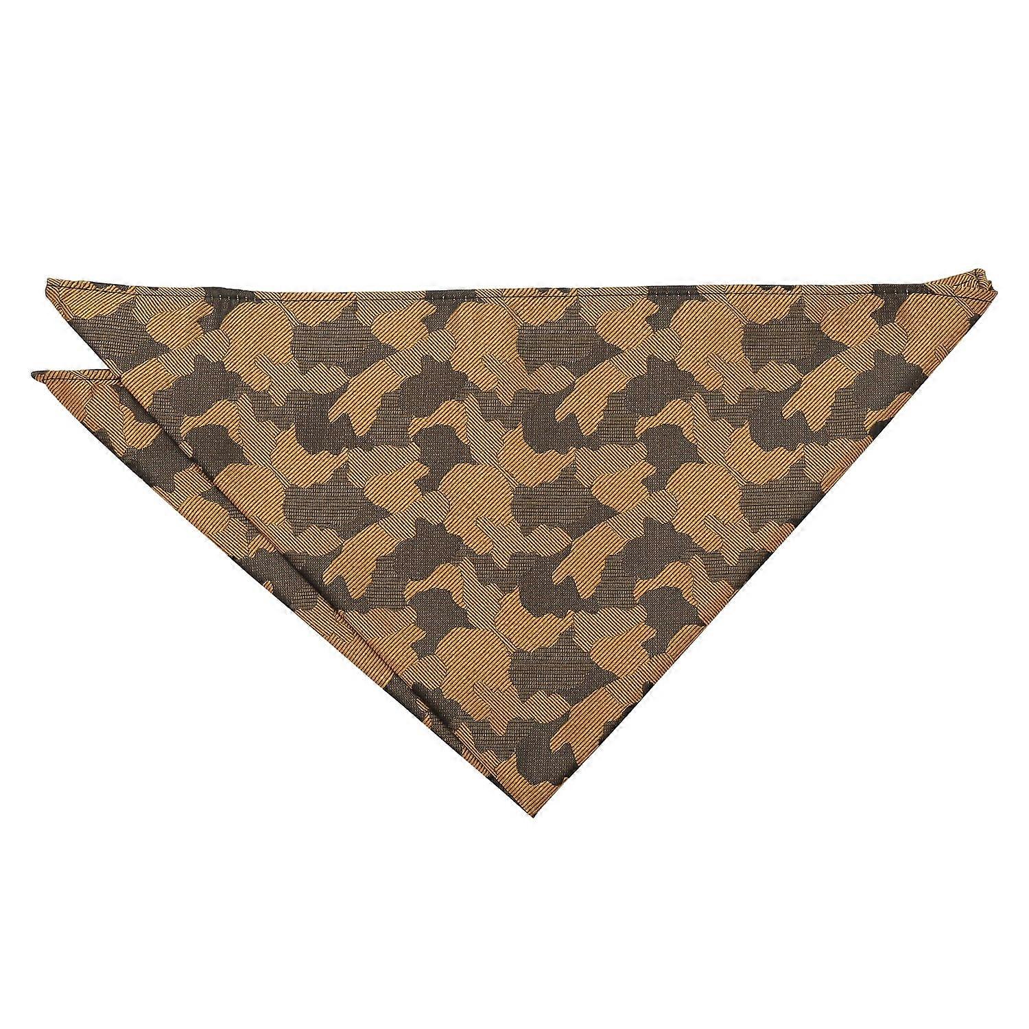 Gold Camouflage Pocket Square