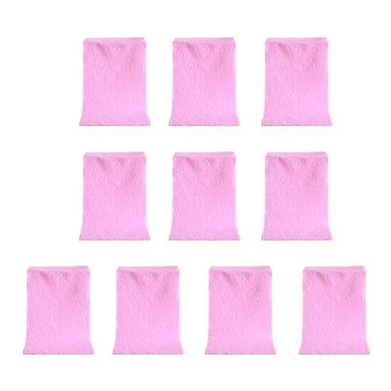 10 Pcs Bath Towel Highly Absorbent Soft Microfiber Fine Stitching Durable Embossed Towels