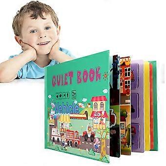 Busy Book for Kids Develop Learning Skills Children Quiet Book Paste Book Preschool Activity Toys Educational Puzzle Game