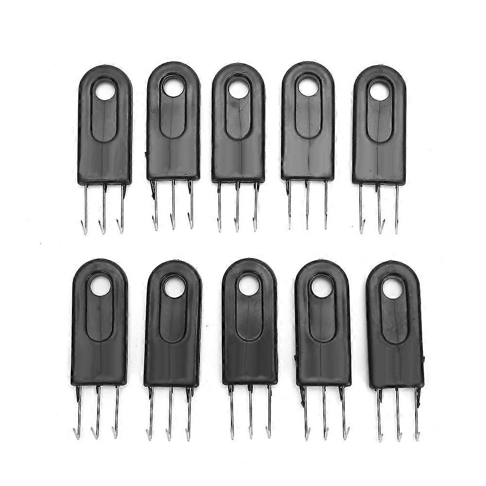 10pcs Knitting Machine 3-Claw Hook Black Universal 3-Claw Hook Knitting Machine Parts
