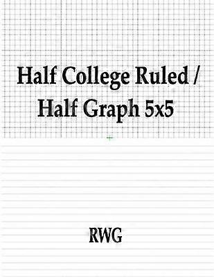 Half College Ruled  Half Graph 5x5 50 Pages 85 X 11