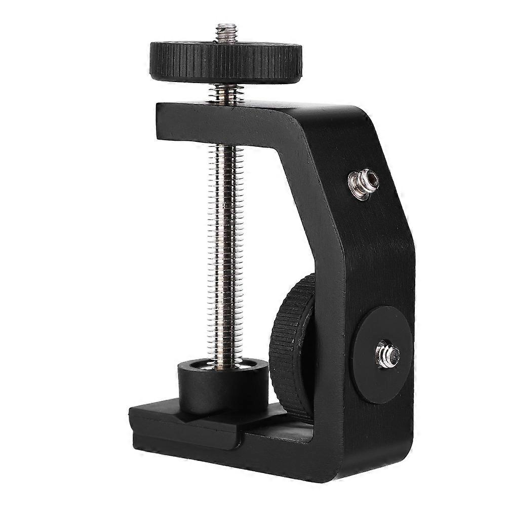 Support de fixation universel en aluminium de type C, 1/4 pouce, pour trépied d'appareil photo, rotule