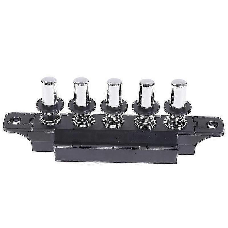 Five-position plug-in button switch for range hood five-position silver switch - JZ