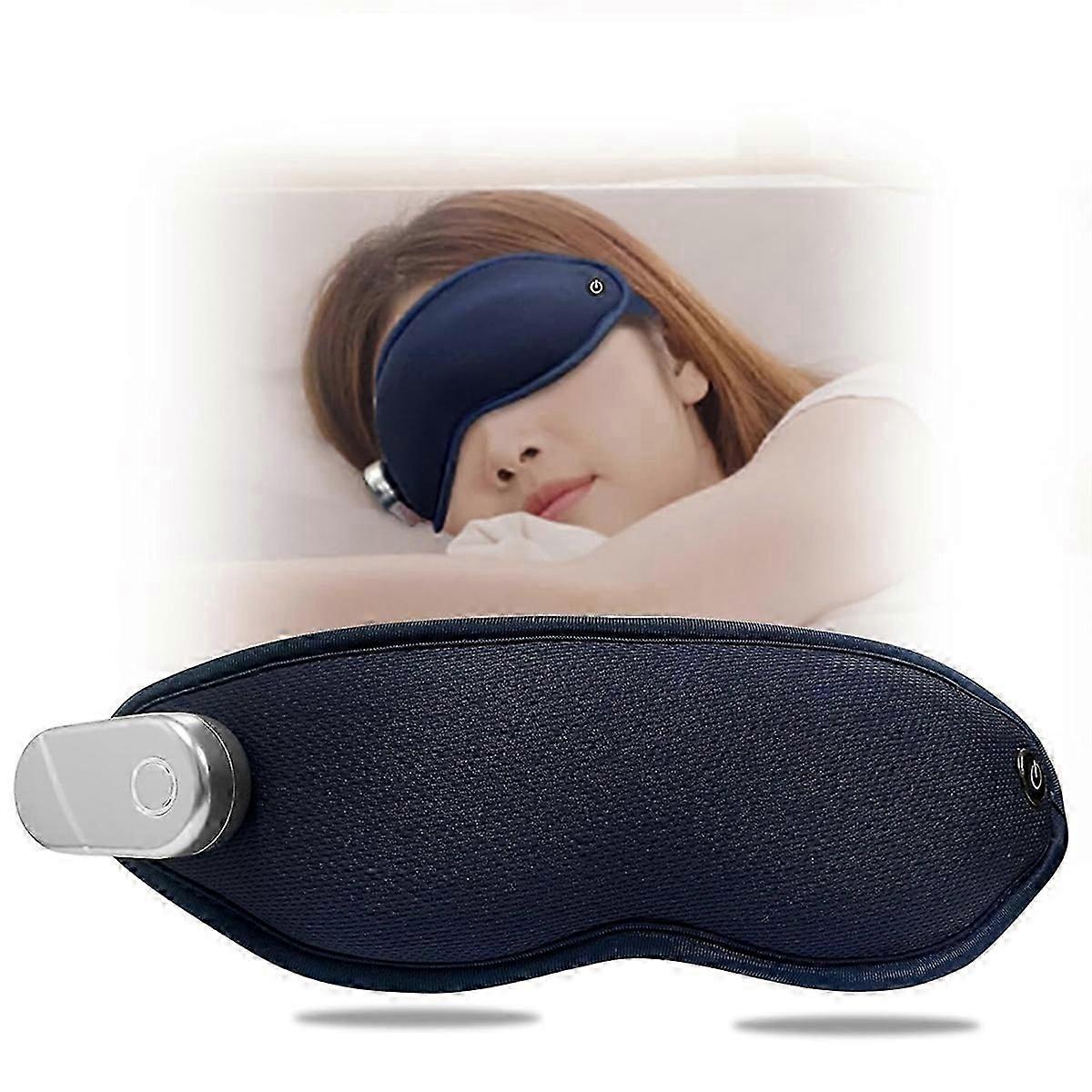 Heated Eye Mask with Vibration and Massager Rechargeable Heated Eye Mask Massager Relieves Eye Disc
