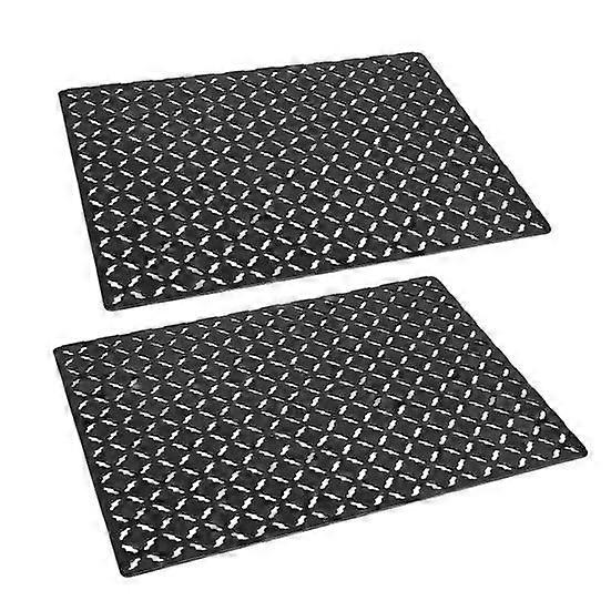 2Pcs 30x40CM Kitchen Sink Mat PVC Hollow Rhombus Rectangle Anti-slip Cuttable Ceramic Stainless Steel Sink Protector Draining Pad