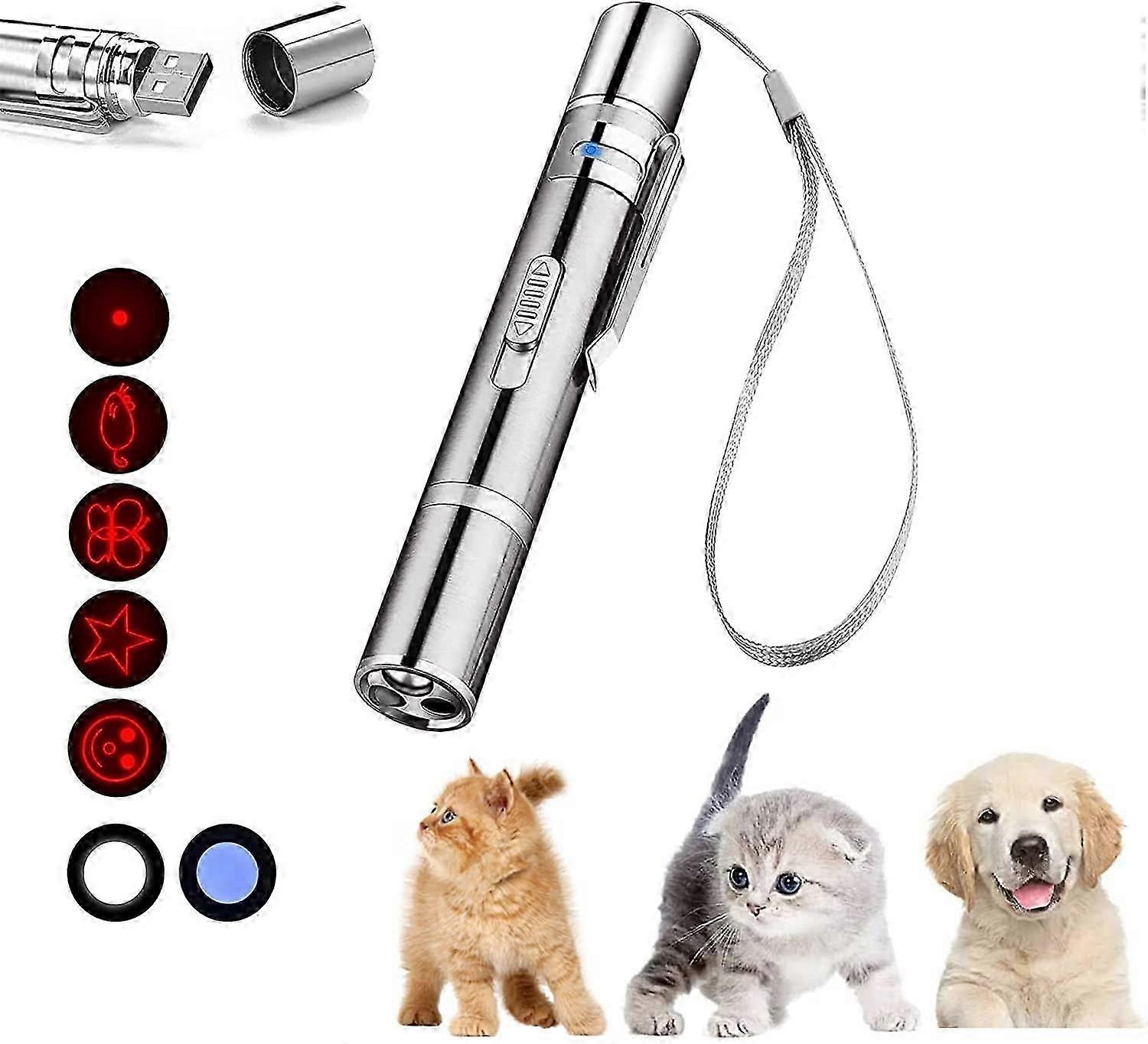 Cat Toys for Indoor Cats, Laser Pointer Interactive Cat Toy, Red Light Lazer Pointer