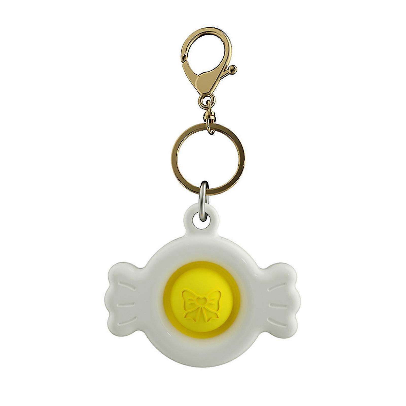 5pcs Mini Push Pops Bubble Sensory Toy Stress Relief Carry Hand Toys Keychain Toy Stress Relief Push Bubble for Kid