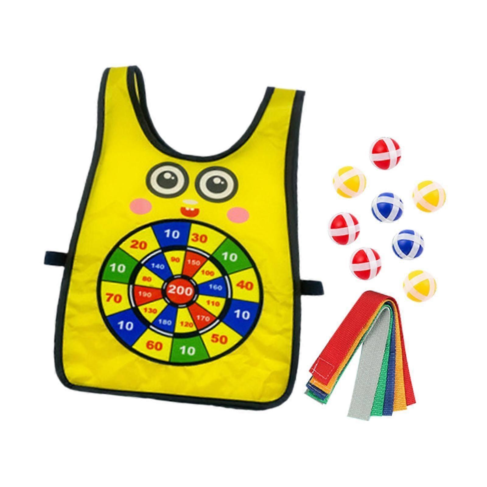 Dodgeball Game for Kids for Children Party with 5 Colorful Ribbons Toss Game Yellow