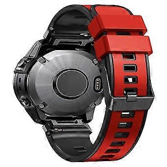 Tipo J Kalebol Klb-ssgj-001 para Fenix 7x/7x Pro Reloj de silicona 26mm Correa Dual Estilo F Multicolor